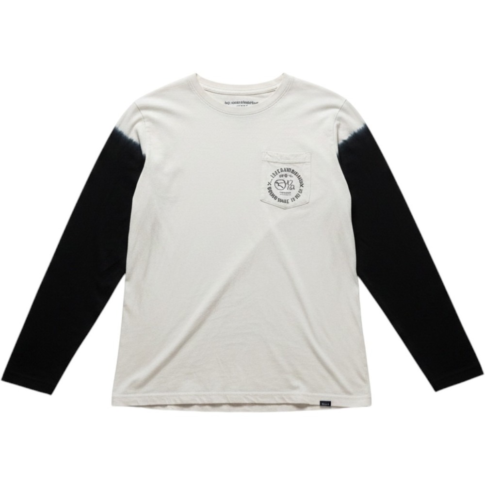 Lost Shirt Mens Large White Lost Surfboards Pocket Graphic Long Sleeve Tee